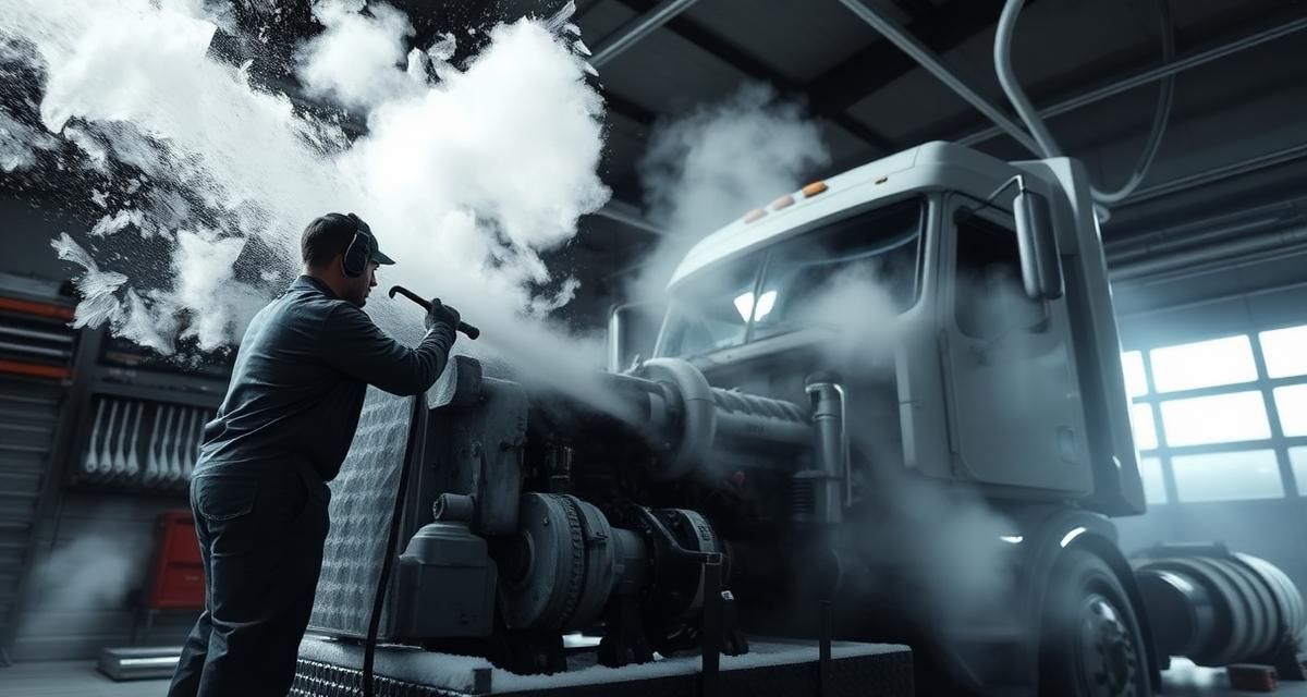 Dry Ice Blasting vs. Pressure Washing for Fleets: Trucks, Heavy Equipment & Engine Bays