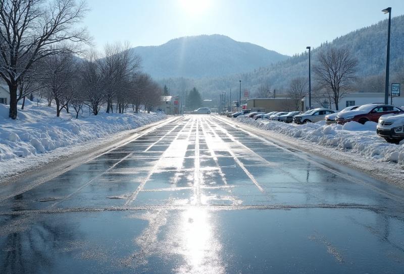 After: Municipal Winter De-Icing — Salt Brine De-Icing completed by Summit Surface Partners in Montana