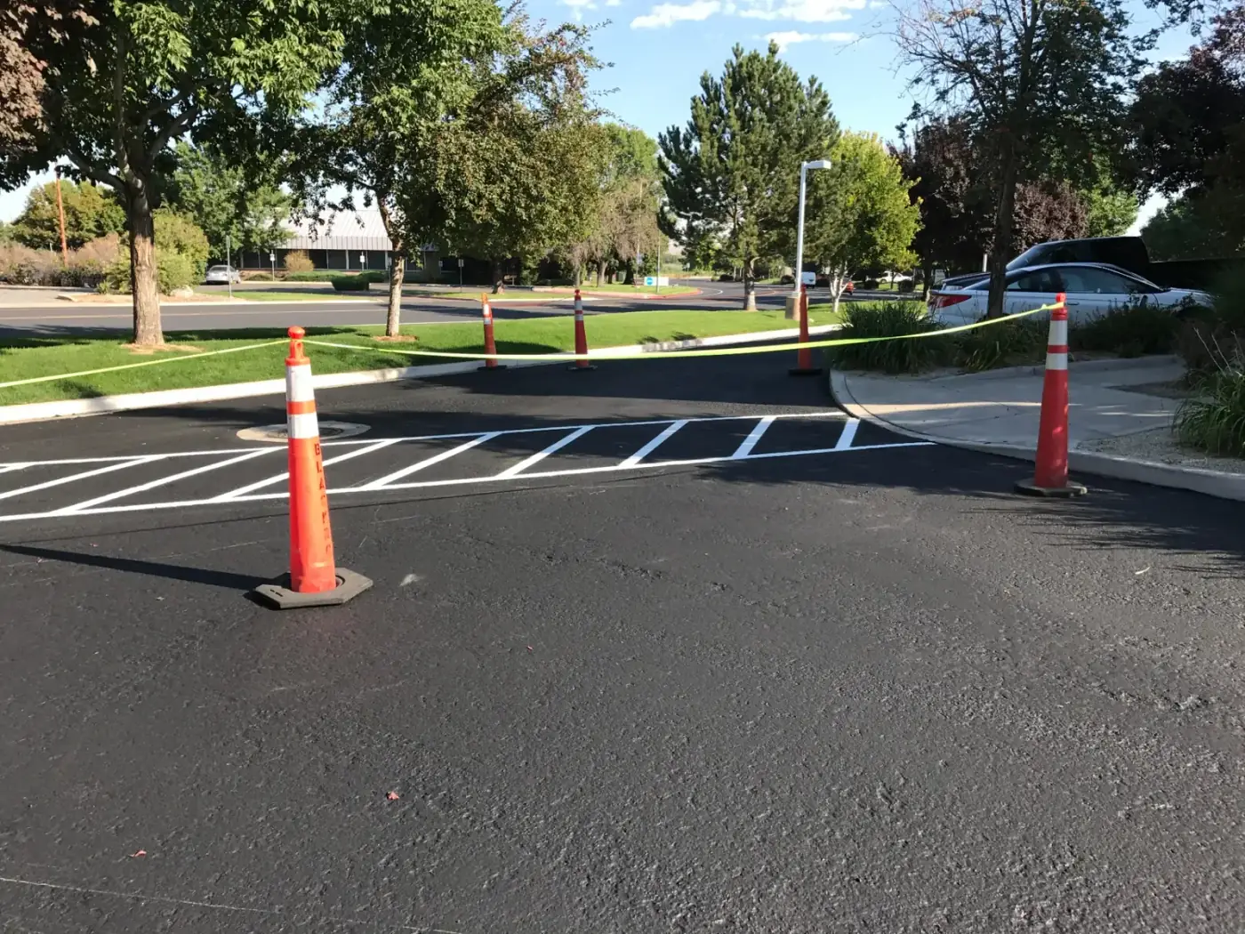Commercial Lot Striping — Sealcoat & Striping in Idaho by Summit Surface Partners