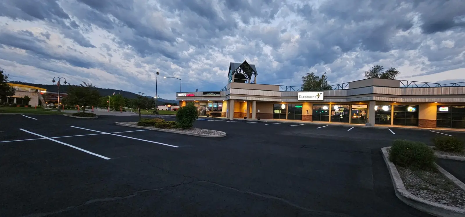 After: Retail Center Restoration — Sealcoat & Striping completed by Summit Surface Partners in Montana
